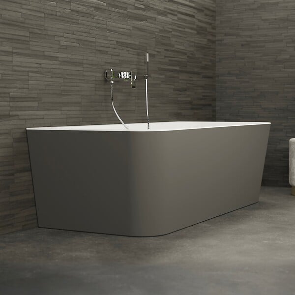 SPALINA - Baignoire Ilot Mint 170 grise 170 x81 x57 cm, by SPALINA - large