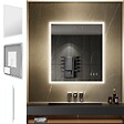 SANIVERRE - TEMEO Miroir LED lumineux 90 x 100 cm antibuée + intensité 2100 lumens & 3 couleurs salle de bain - vignette
