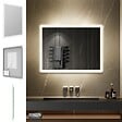 SANIVERRE - BOLEO Miroir LED lumineux 60x80 cm anti-buée, intensité 2100 lumens & couleur réglables salle de bain - vignette