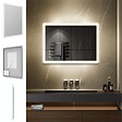SANIVERRE - BOLEO Miroir LED lumineux 50x70 cm anti-buée, intensité 2100 lumens & couleur réglables salle de bain - vignette