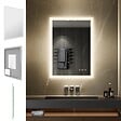 SANIVERRE - TEMEO Miroir LED lumineux 70 x 100 cm antibuée + intensité 2100 lumens & 3 couleurs salle de bain - vignette