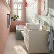 VILLEROY ET BOCH - Baignoire droite 160 X 75  Collaro acrylique stone white trop plein chrome - vignette