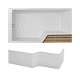 JACOB DELAFON - Pack baignoire bain douche 170 x 90  Neo version gauche + tablier - vignette