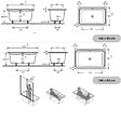 JACOB DELAFON - Baignoire bain douche 140 X 90 Capsule + marche pieds - vignette