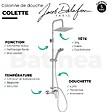JACOB DELAFON - Colonne de douche Colette mécanique 4 jets chrome - vignette
