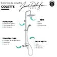JACOB DELAFON - Colonne de douche mécanique Colette + nettoyant Briochin - vignette
