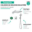 HANSGROHE - kit encastré Raindance E avec mitigeur thermostatique ShowerSelect Square Hansgrohe - vignette