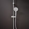 HANSGROHE - Pommeau de douche Vernis Blend 100 EcoSmart Vario chromé + flexible de douche 1,60 m Isiflex chromé - vignette