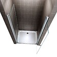 SANIVERRE - GINA Porte de douche H.195 x L. 80 à 84 cm verre transparent 6 mm - vignette