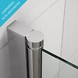 THALASSOR - SINA 70 S - Porte de douche pivotante réglable de 65,5 à 68 cm - vignette