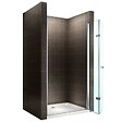 SANIVERRE - MONA Porte de douche pliante H.195 x L. 84-88 cm verre transparent 6 mm - vignette