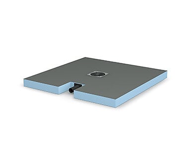 WEDI - Receveur de douche complet Wedi Fundo Plano rectangulaire 1400x900x65mm DN 40 écoulement excentré - large