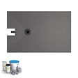 WEDI - Receveur à carreler 140 x 90 cm Fundo Plano, bonde intégrée + kit d'étanchéité - vignette