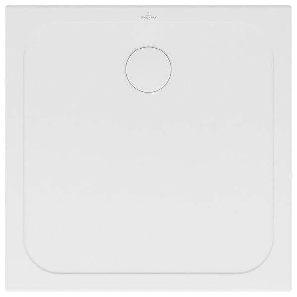 VILLEROY ET BOCH - Villeroy & Boch Lifetime Plus Receveur de douche carré 900 x 900 x 35 mm, Antidérapant, Blanc (6223D401) - large