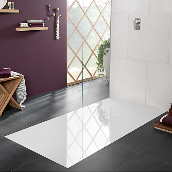 VILLEROY & BOCH - Receveur de douche PLANEO rectangulaire Blanc ultra plat et sans bord - Receveur douche-Dimensions:900X1200-PLANEO BLANC. - VILLEROY ET BOCH - large