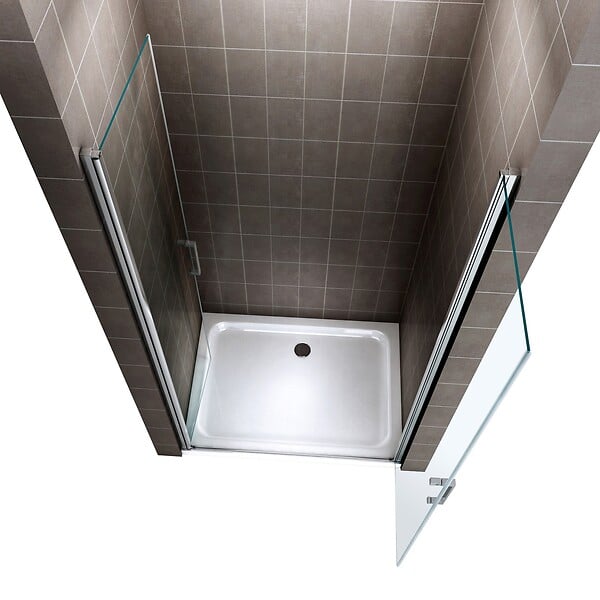 SANIVERRE - KAYA porte de douche H.195 L. 71 à 74 cm verre transparent 6 mm - large