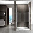 SANIVERRE - GINA Porte de douche H.185 x L. 76 à 80 cm verre semi-opaque 6 mm - vignette