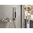 JACOB DELAFON - Douchette stick Shift Ellipse noir et chrome avec mitigeur bain douche et flexible lisse anti-torsion Noir - vignette