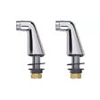 GROHE - Mitigeur baignoire monocommande Start Loop chromé + Colonnettes Luxe chromé - vignette