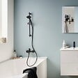 JACOB DELAFON - Ensemble bain douche avec mitigeur mécanique mural Aimé noir + nettoyant - vignette