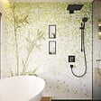 HANSGROHE - Set de finition ShowerSelect pour mitigeur thermostatique encastré avec 2 fonctions, noir mat (15763670) - vignette