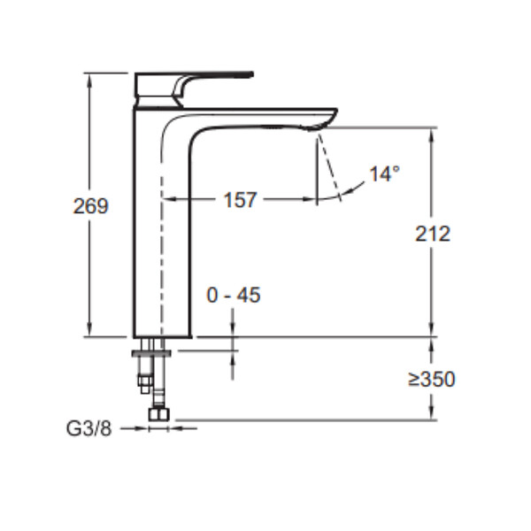 JACOB DELAFON - Lot de 2 mitigeurs lavabo haut Aleo+ sans vidage chromés - large
