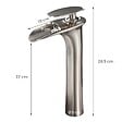 SANIVERRE - Robinet mitigeur BRIA bec cascade haut chrome brossé - vignette