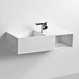 THALASSOR - KUBE 80 - Vasque suspendue en Solid Surface 80 x 40 x 20(h) cm - vignette