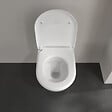 VILLEROY ET BOCH - Pack wc suspendu sans bride  Subway 2.0 + abattant + plaque chromée + bâti Grohe - vignette