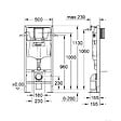VILLEROY ET BOCH - Pack WC suspendu sans bride  Venticello + abattant + plaque chromée + bâti Grohe - vignette
