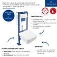 VILLEROY ET BOCH - Pack WC suspendu sans bride Architectura Twistflush [e³] rectangle + bâti-support ViConnect + plaque blanc - vignette