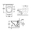 VILLEROY ET BOCH - Pack WC suspendu compact sans bride  O Novo + abattant + plaque blanche + bâti Grohe - vignette