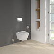 VILLEROY ET BOCH - Pack WC sans bride  Subway 2.0 abattant frein de chute + bâti-support sol et mur Viconnect PRO + plaque Chromé - vignette