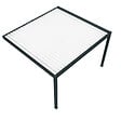 DAVID FERMETURES - Pergola bioclimatique Xenon perpendiculaire (Vérin à Télécommande - Gris anthracite / Blanc - 4,634 x 3,00m) - vignette