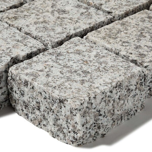 RO'MA NATURE - Pavé Granit Gris 10x10x5 cm (vendu au m² - 76 pavés/m²) - large