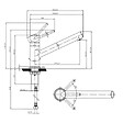 VILLEROY ET BOCH - Evier  Architectura 60 vidage auto + Robinet de cuisine Como Window Acier Massif - vignette