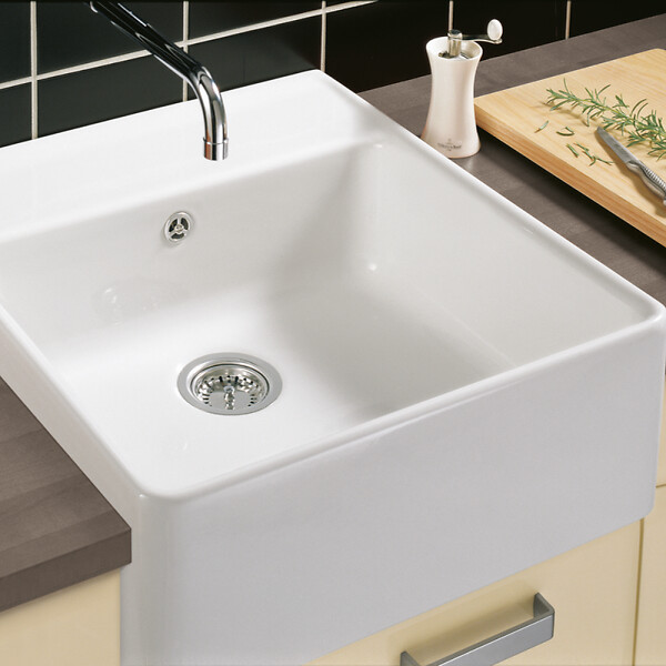 VILLEROY ET BOCH - Evier timbre office  Tradition Timber CeramicPlus avec vidage manuel - large