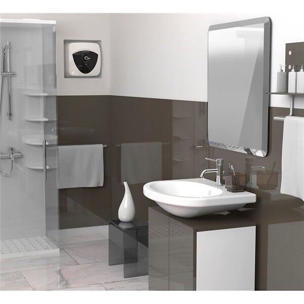 ARISTON - Chauffe-eau électrique sous-évier Andris Lux - 15 L  - Mural - 2000W - Blanc/noir - large