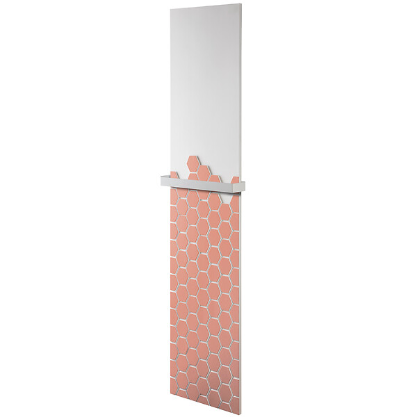 U-TILE - Radiateur électrique Hexagone - coloris terracota - 800 Watts - 180 x 40 cm vertical - large