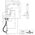 VILLEROY ET BOCH - Robinet cuisine  Steel Shower anthracite + nettoyant - vignette