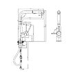 VILLEROY ET BOCH - Robinet de cuisine avec douchette Subway Style Shower Noir mat - vignette