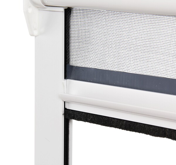 AVOSDIM - Store Moustiquaire Recoupable PVC Blanc- L 130 x H 160 cm - unitaire - large