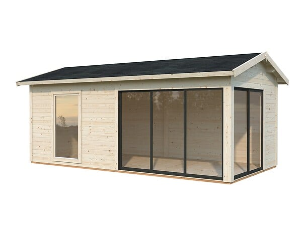 PALMAKO - Abri / Studio de jardin Amanda - Double vitrage SU - 17,1m2 - large