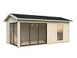 PALMAKO - Abri / Studio de jardin Amanda - Double vitrage SU - 17,1m2 - vignette