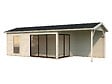 PALMAKO - Studio de jardin Amanda en bois ép.44 mm avec pergola et baies coulissantes double vitrage - Palmako - 32,2 m² - vignette