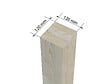 PALMAKO - Carport toit plat en bois Karl 1 voiture - Palmako - 18 m² - vignette