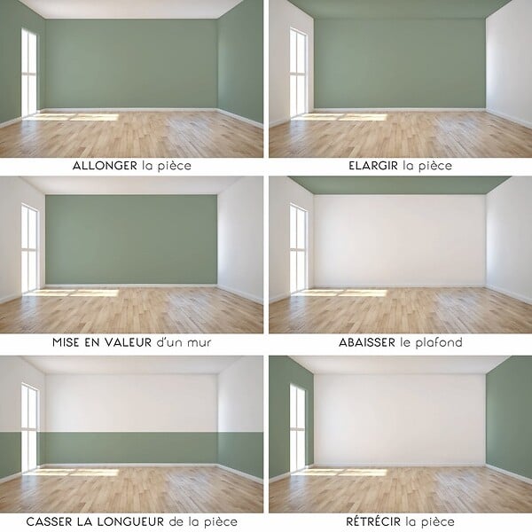 99DECO - Peinture Mur Velours - Vert Sauge - Interieur - 2,5l - large