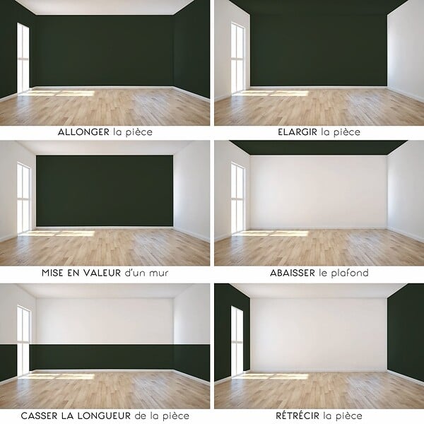 99DECO - Peinture Mur Velours - Vert Forêt - Interieur - 2,5l - large
