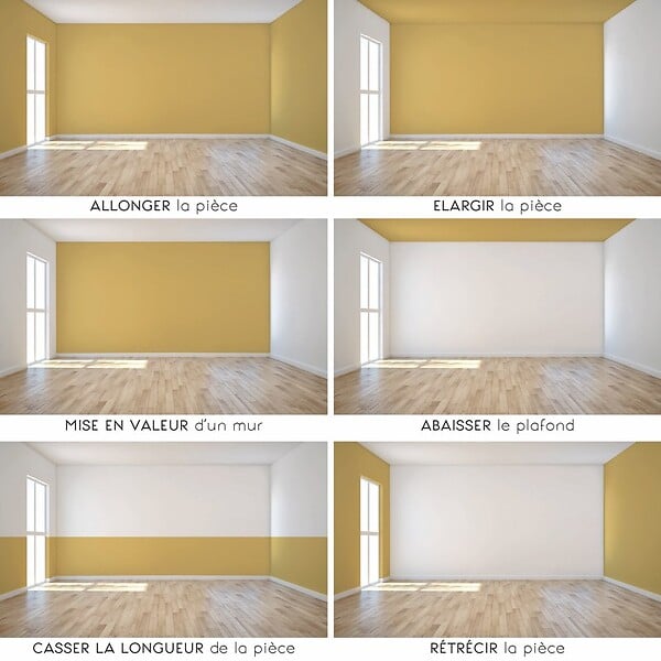 99DECO - Peinture Mur Velours - Jaune Pastel - Interieur - 2,5l - large