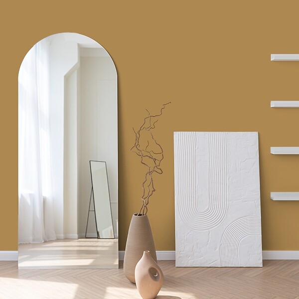 99DECO - Peinture Mur Velours - Jaune Kaki - Interieur - 2,5l - large